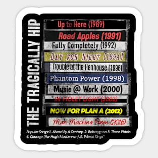Vintage Tragically Hip Mixtape 1980s Sticker